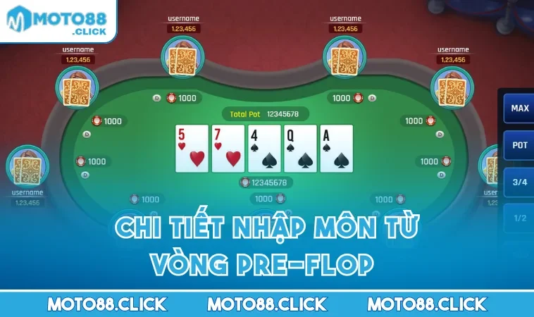 Chi tiết nhập môn từ vòng Pre-flop